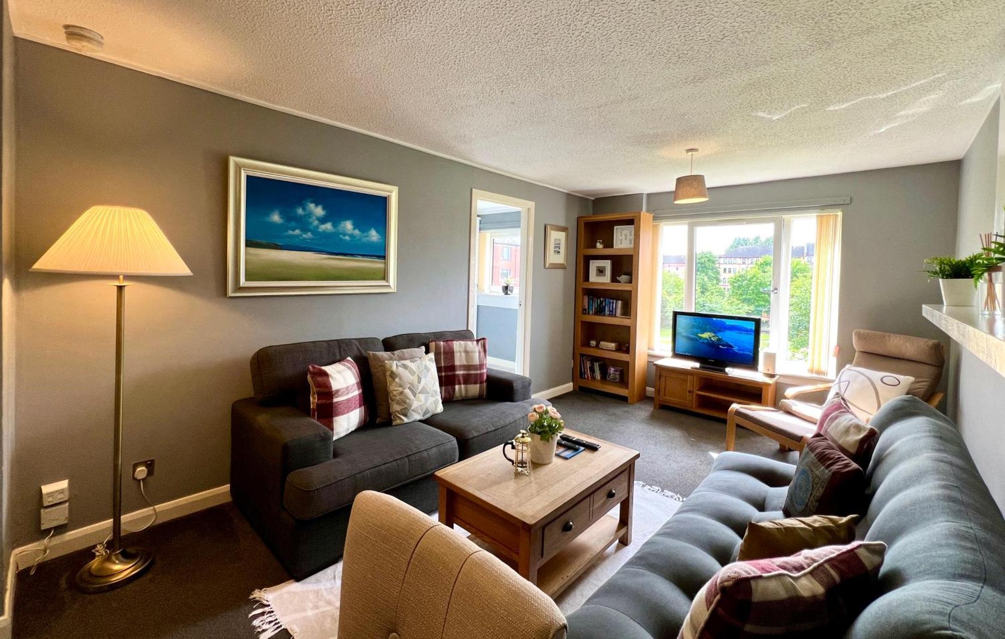 Spacious 2 Bed-Flat In Glasgow City - Free Parking Exterior foto